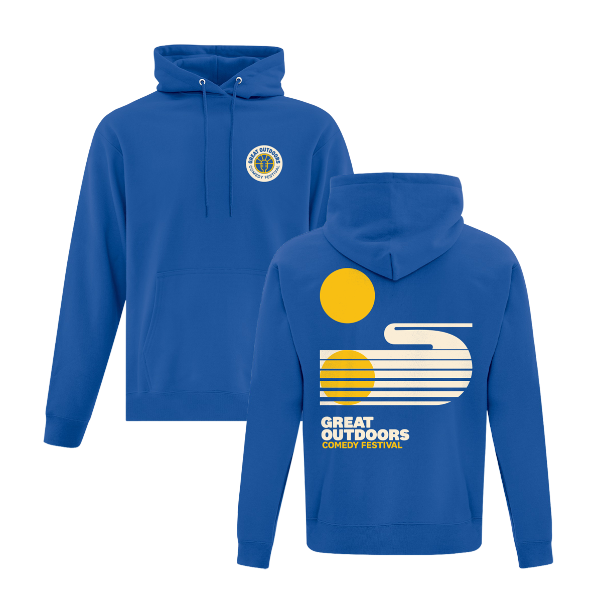 Sunset Pullover Hoodie - Blue